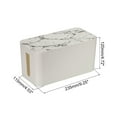 thumbnail image 2 of Uxcell Cable Management Box PP Cord Organizer Box w Tie to Hide Wires & Power Strips for Home Small White,Black, 2 of 6
