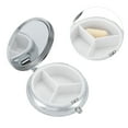 thumbnail image 3 of Unique Bargains 1 Pc Pill Case 3 Grid Round Abstract Pattern Pill Box Pink, 3 of 6