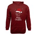 thumbnail image 4 of EchfiProm Red Hoodies for Men Graphic Merry Christmas Pullover with Pockets Hooded Gifts Mens Sweatshirt S, 4 of 4
