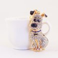 thumbnail image 3 of Linda Forma De Perro Crystal Rhinestone Llavero Bolsa Sparkling Bag Bolsas Mujeres Colgantes, 3 of 7