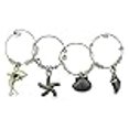 thumbnail image 3 of Unique Beach Themed Wine Charms, 3 of 4