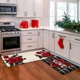 thumbnail image 4 of Carpet Kitchen Mat Set 2 Piece Home Winter Floor Decoration for Kitchen Area Textile Rugs and Mats, 4 of 4