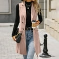 thumbnail image 5 of Wensltd Casual Sleeveless Vest Coat for Women with Pockets Trendy Suit Cardigan Jacket Multicolor, 5 of 9