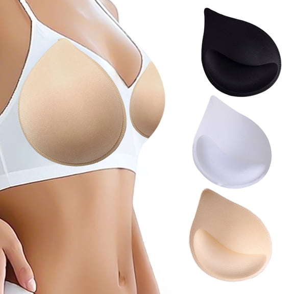 Joernso Women's Bra Pad Inserts Removable Tear Drop Shape Bra Cup Inserts Push Up Breast Enhancer for Swimsuits Yoga Sports Bras