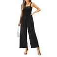 thumbnail image 5 of Akafmk Plus Size Jumpsuits for Women Summer, Casual Rompers for Women, Sleeveless Wide Leg Trouser Jumpsuit With Pockets Loose Fitting Overalls, 5 of 5