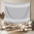 thumbnail image 2 of Grey Striped Large Tapestry for Bedroom Wall Hanging Tapestry,Luxurious White Stripes Modern Abstract Art Ceiling Backdrop Tapestries Poster Blanket Wall Decor for Teens Room Living Room 85" x 90", 2 of 8