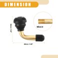 thumbnail image 4 of Unique Bargains 12pcs Car PVR70 Tubeless Tire Valve Stem Universal for Cars RV Bicycles Motorcycles Trailers Gold Tone, 4 of 8