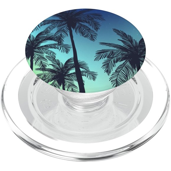 Teléfono móvil Grip Vine Mercantile Palm Tree, diseño de playa y puesta de sol