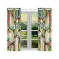 thumbnail image 2 of MYPOP Art Tree of Life Window Curtain Kitchen Curtain 26x39 inches (Two Pieces), 2 of 3