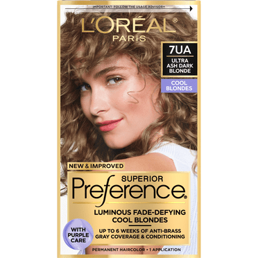 L'Oreal Paris Superior Preference Permanent Hair Color, Ultra Ash Dark Blonde