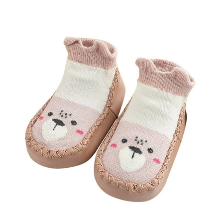 

Toddler Shoes Children Autumn Winter Cute Flat Bottom Non-Slip Floor Sports Shoes Socks Shoes Lightweight Comfortable Shoes
