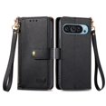 thumbnail image 2 of HLONK Wallet Case Compatible for  Pixel 9 / 9 Pro Fold Case with Card Slots Strap & Kickstand Leather with Zipper Shockproof Slim Cover Phone Case for  Pixel 9 / 9 Pro Fold Wallet Case Gr, 2 of 7