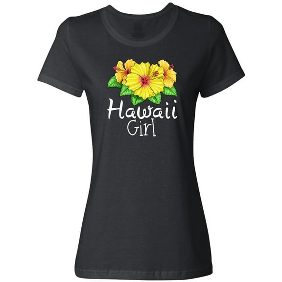 Inktastic Hawaii Girl Hibiscus Flowers Women's T-Shirt