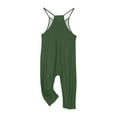 thumbnail image 7 of FAIWAD Girls Casual Jumpsuits Spaghetti Strap Sleeveless Loose Romper Croppped Pants with Pockets Kids Clothes, 7 of 7
