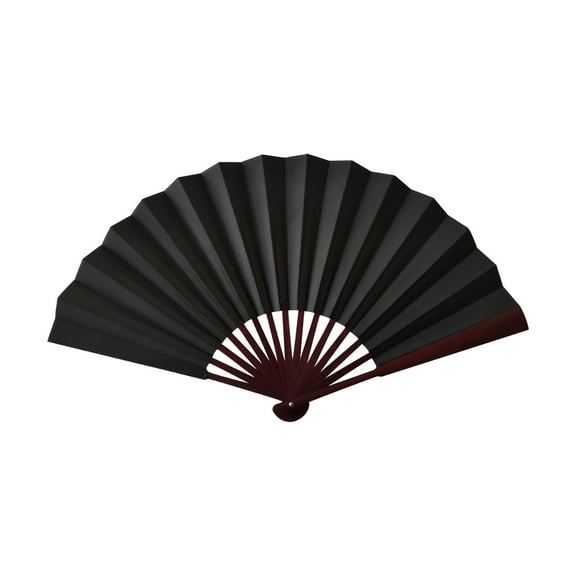 BAOQIN 13-Inch Folding Hand Fan, Wood Hand Held Folding Fans Chinese Kung Fu Hand Fan Decorative Folding Fans for Dance, Performance, Festival or Home Decorations (Ab)