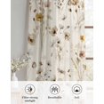 thumbnail image 6 of Vintage Spring Floral Sheer Curtains 45 Inch Length 2 Panels Set for Living Room/Bedroom, Summer Botanical Rustic Kitchen Curtains Grommet Semi-Sheer Curtains Drapes Voile Window Treatments 42"x45"x2, 6 of 7