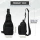 thumbnail image 3 of Mochila tipo bandolera SEAFEW, pequeña, negra, impermeable para hombre, 3 of 8