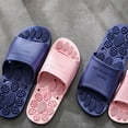 thumbnail image 5 of Naierhg Solid Color PVC Massage Summer Anti-skid Slippers Bathroom Shower Beach Sandal for Home Light Blue, 5 of 8