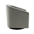 thumbnail image 4 of Wovenbyrd Caitlyn Classic Barrel Swivel Chair, Wood and Metal Frame - Gray Velvet, 4 of 11