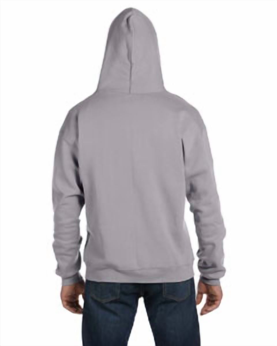 Men's Double Dry Action Fleece Full Zip Hood, Light Steel - XL