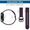 thumbnail image 3 of KOMI for Samsung Galaxy Watch 5 Band 40mm 44mm/Galaxy Watch 5 Pro Bands 45mm,20mm Soft Sport Strap for Galaxy Watch 5 Dark Purple, 3 of 7