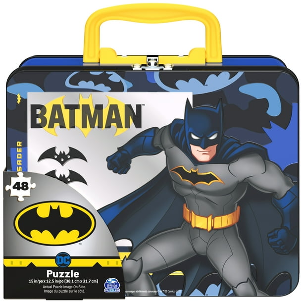Batman 48Piece Puzzle in Tin with Handle, for Families and Kids Ages 4