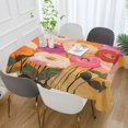 thumbnail image 2 of Yayeee Tablecloths 60" x 108" Rectangle Wrinkle Resistant Party Table Cover, Abstract Floral, 2 of 8