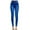 Blue, variant on asdoklhq Women's Plus Size Pants,Vertical Stripe Imitation Denim Leggings Show Thin Buttock Raising Capris