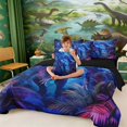 thumbnail image 5 of Erosebridal Tyrannosaurus Rex Bedding Comforter Set for Kids Boys, Magicle Jungle King Bedding Sets, 5 of 6
