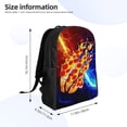 thumbnail image 4 of Prestonplayz Pizza Backpack 3D Print Lightweight Bookbag Casual Sport Daypack Travel Bag Laptop, 4 of 8