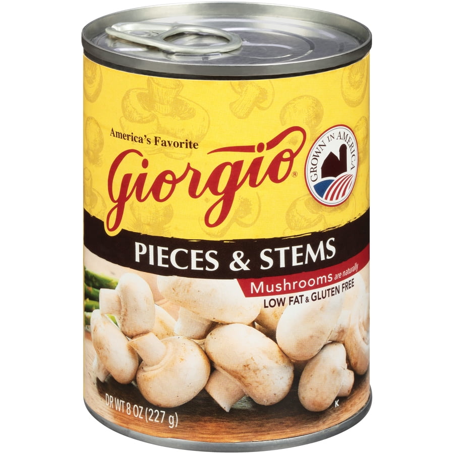 (12 pack) Mushrooms Pieces & Stems, 8 oz cans