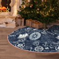 thumbnail image 5 of Fotbe Sailing Cruises Nautical Pattern Christmas Tree Skirt, Tree Skirts Plush Christmas Decorations, Christmas Tree Skirts Xmas Decorations Holiday Party Decor-48", 5 of 6