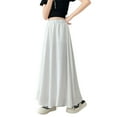 thumbnail image 2 of CUZIBR Teens Youth Wide Leg Palazzo Pants Big Girls Pleated High Waisted Trousers Casual Fashion Soft Cozy Daily Wear,White,6-7 Years, 2 of 7