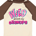thumbnail image 4 of Inktastic Wild About Grandpa Girls Long Sleeve Baby Bodysuit, 4 of 5