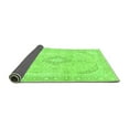 thumbnail image 2 of Ahgly Company Indoor Round Abstract Green Modern Area Rugs, 7' Round, 2 of 4