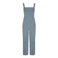 thumbnail image 3 of HappyYEE Women’s Corduroy Jumpsuit Trousers, Wide Leg Overalls with Adjustable Straps, Fashion Loose Fall Romper Pants with Pockets, 3 of 9