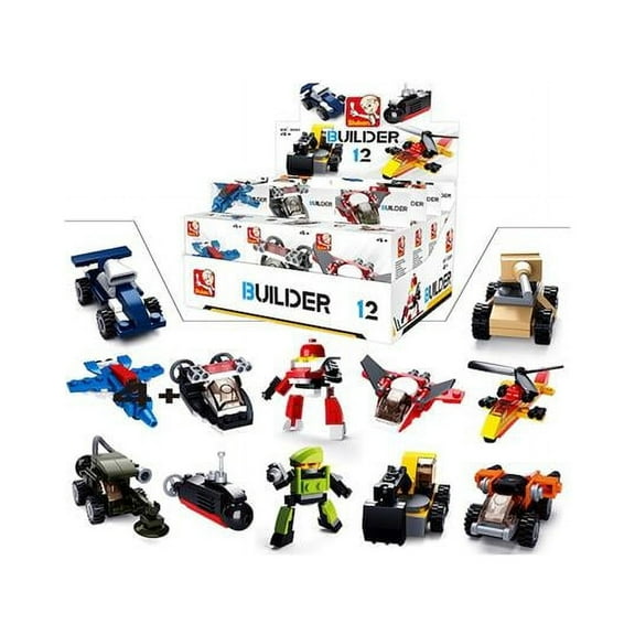Builder 12pcs in One Display Building Bricks (323 Pcs)