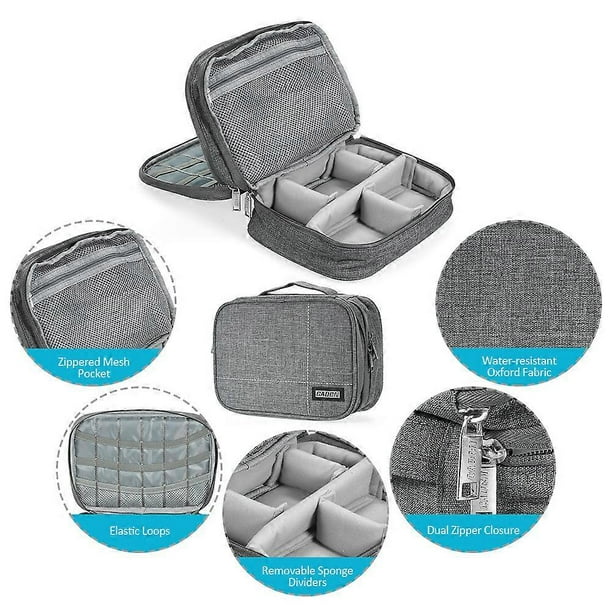 Portable Travel Makeup Bag Case Toiletry Cosmetics Bag Organizer Electronics Camera Bag