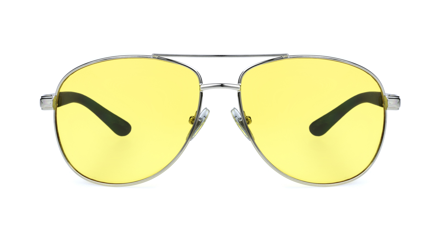 Foster Grant Men's Aviator Sport Sunglasses Silver