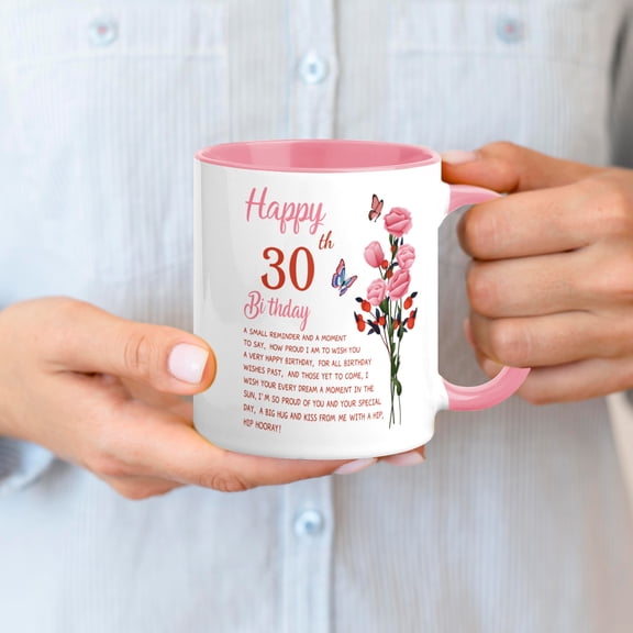 30th Birthday Gifts for Women - Happy 30th Birthday Mug for Women - 30th Birthday Gifts for Wife Mom Friend Sister Aunt Coworker - 11oz Coffee Mug (30th Birthday Gift)