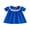 Blue, variant on RUINIXCW Toddler Baby Girl Christmas Dress Short Sleeve Embroidery Smocked Dress