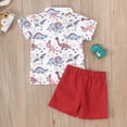 thumbnail image 4 of Futezty Toddler Boys Clothes Summer Outfit Sets, Toddler Baby Boy Outfit Cart Hole Shirt Shorts Set Summer Vocation Clothes, 4 of 8