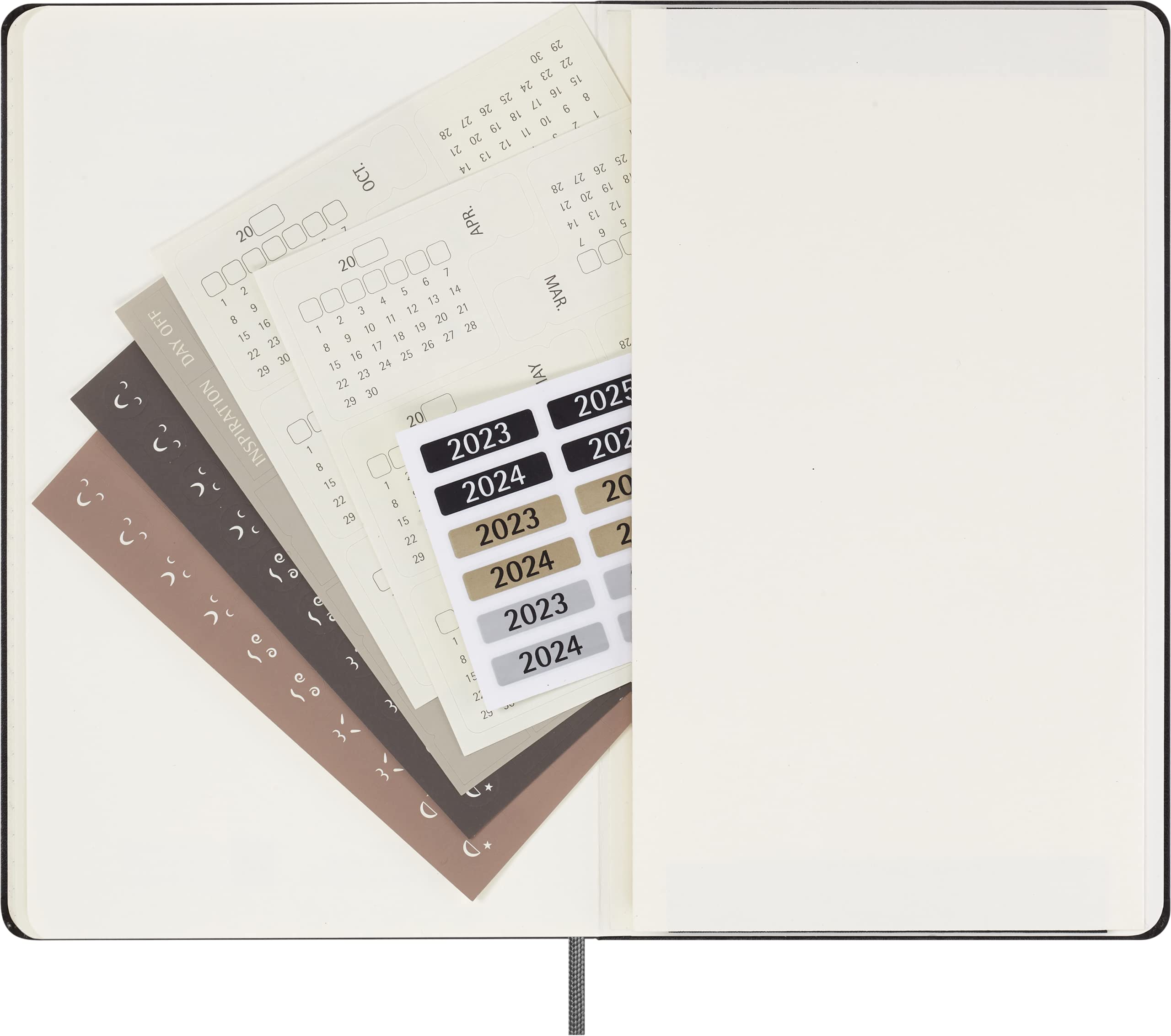 Moleskine Undated Weekly Planner, 12M, Large, Black, Hard Cover (5 x 8.25) Weekly Undated