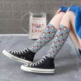 thumbnail image 3 of Lsque Snowflake Christmas gnome Printed Crew Socks Men's Women's LightWeight Thin Casual Calf Socks ,Knee High Socks,Cotton Socks, 3 of 9