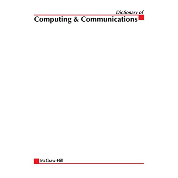 Pre-Owned McGraw-Hill Dictionary of Computing & Communications (Paperback) by McGraw-Hill