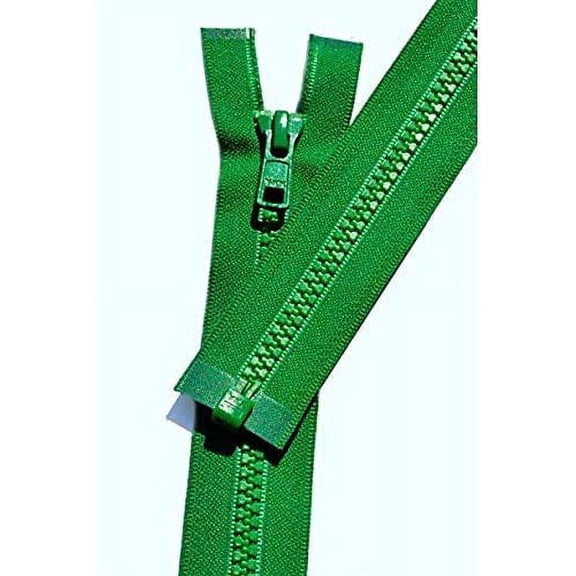 YKK Vislon Zipper, Number #5 Molded Plastic Separating Bottom 14" to 36" Inches - Medium Weight - Seal Brown - 568 (2 Zipper/Pack) (20 Inches)