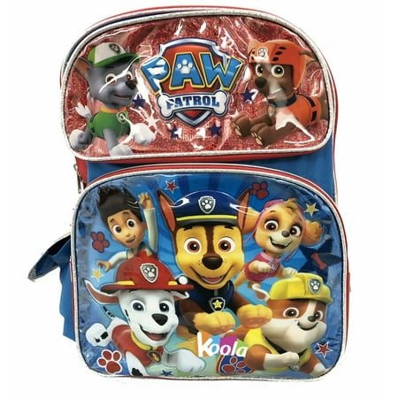 Paw Patrol Team Players 16 Large School Backpack Bookbag Licensed New Paw Patrol Team Players 16 Large School Backpack Bookbag Licensed New