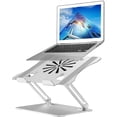 thumbnail image 1 of Upgraded Adjustable Laptop Stand with Cooling Fan, Ergonomic Multi-Angle Computer Laptop Riser, Portable Laptop Holder Compatible with MacBook, Air, Pro, Dell XPS, Alienware All Laptops 11-17.3", 1 of 7