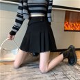 thumbnail image 4 of Faldas plisadas para mujer, de verano, de cintura alta, elegantes, dulces, estilo británico, para estudiantes, Harajuku, combinables, diarias, básicas, para fiestas, 4 of 5