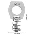 thumbnail image 2 of KAKOWELY 1Set Rv Water Heater Lock Cam Shape 1.46X0.83X0.67In Silver, 2 of 7